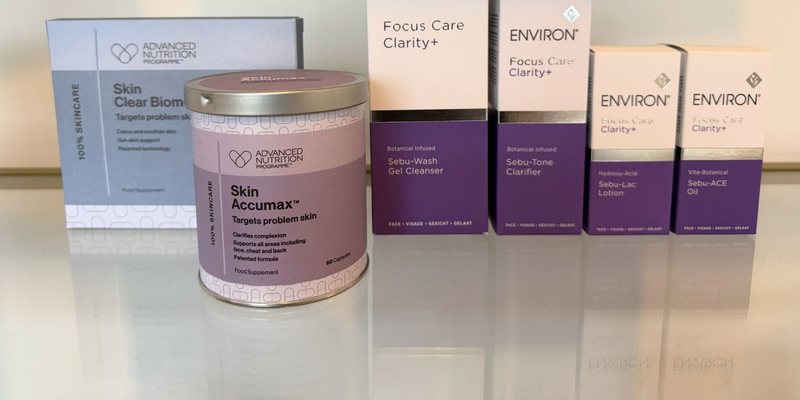 The Environ and Advanced Nutrition Programme products we pair for acne & problem skin