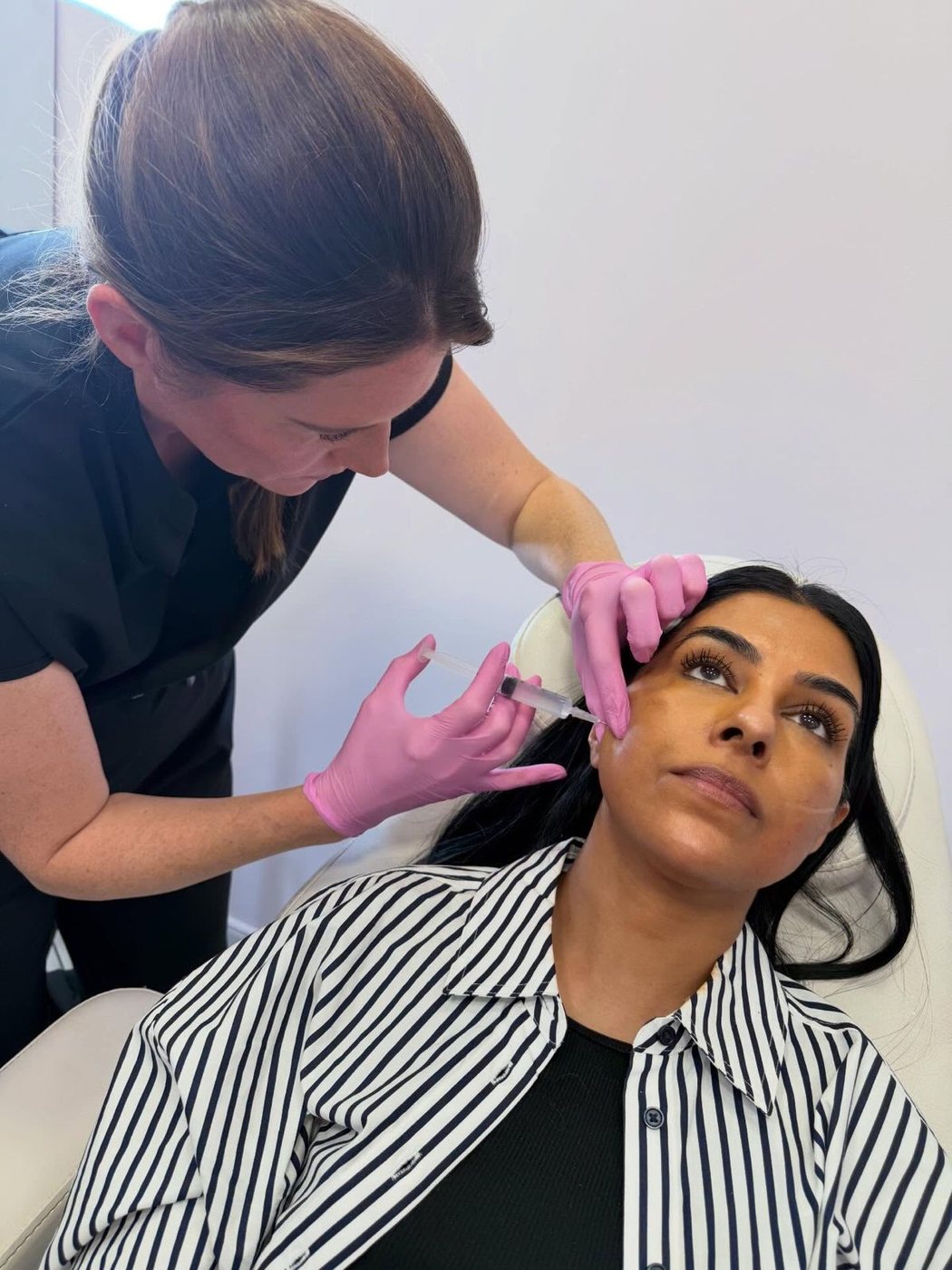 A treatment in progress in the Plymstock clinic
